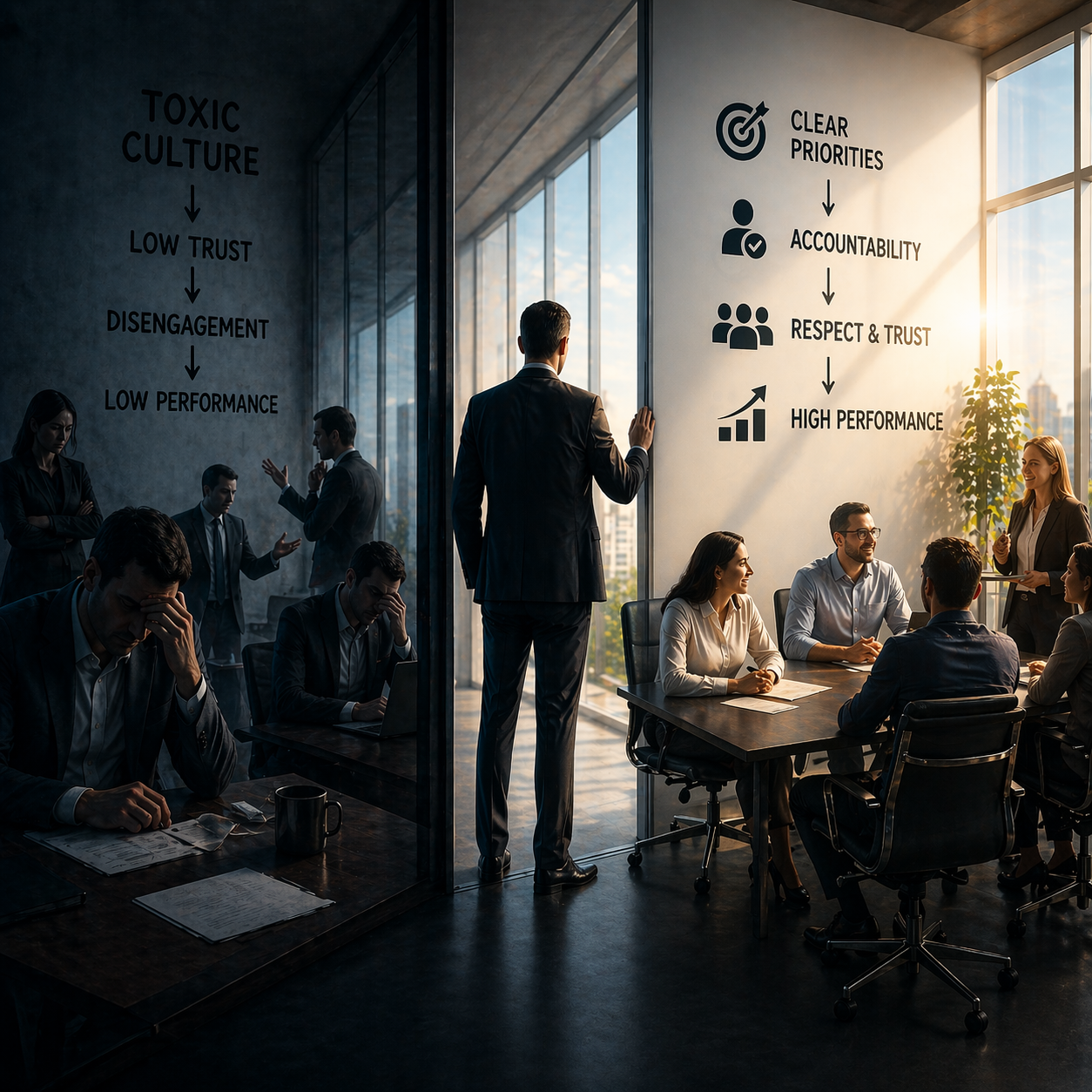 Leadership alignment room
